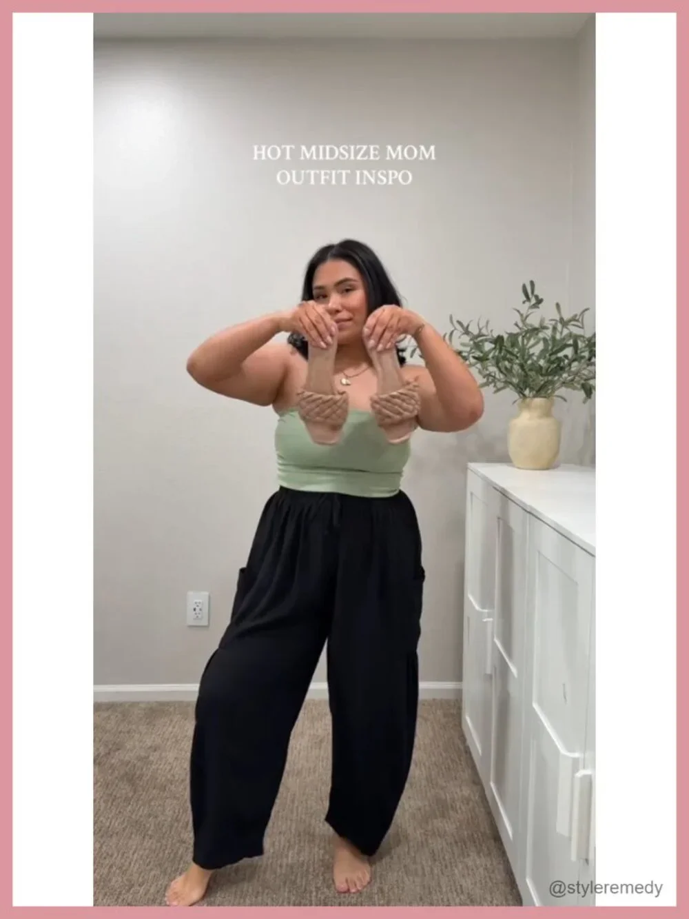 Womens Linen Wide Leg Pants Casual Palazzo Harem Pants with Pockets | Loose Fit